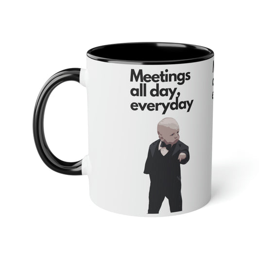 MemeMug Baby boss meetings Mug